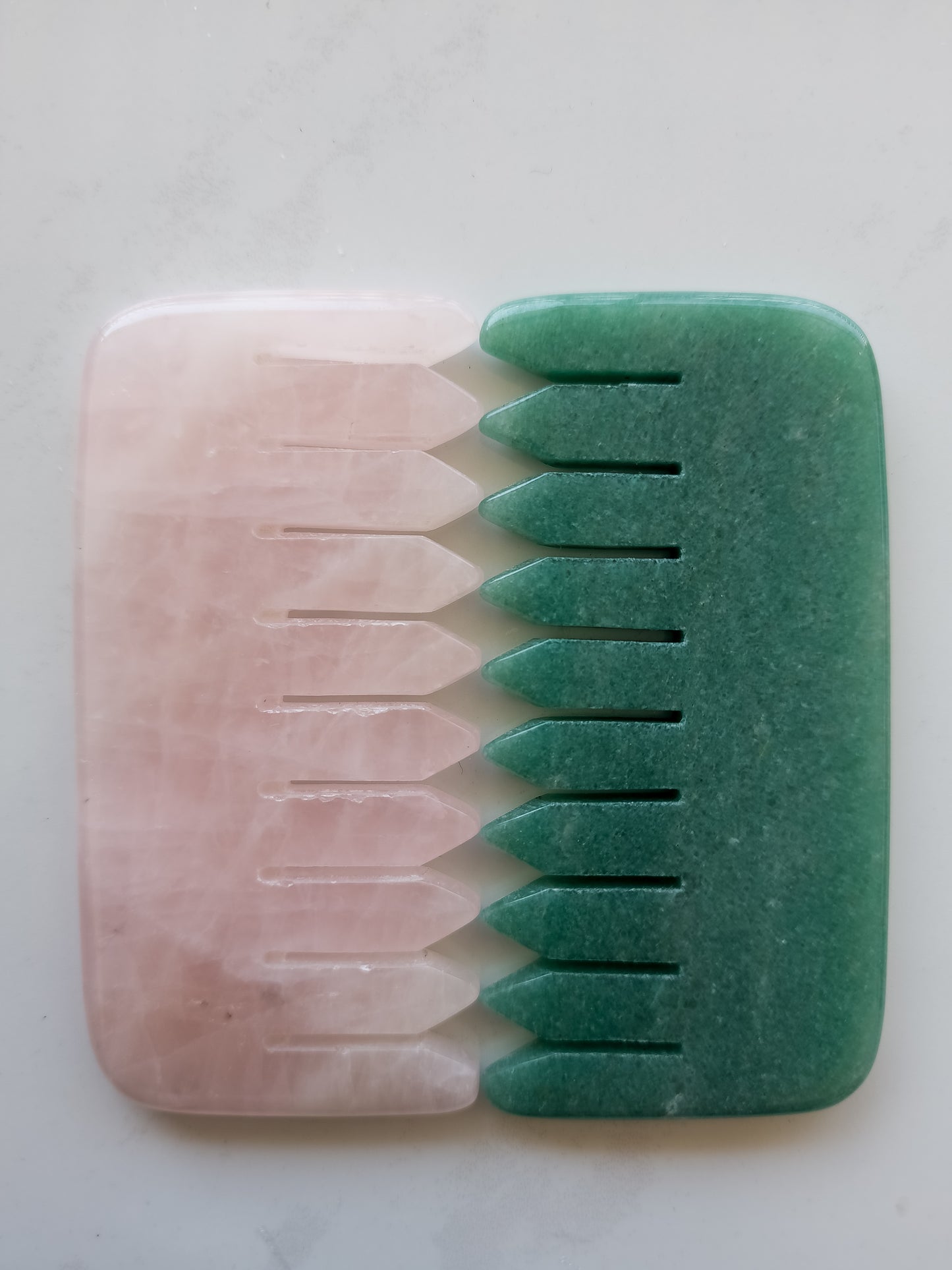 Rose Quartz Hair Gua Sha (Comb)