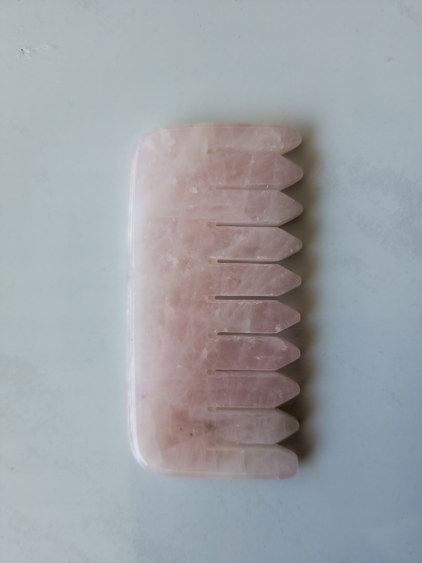 Rose Quartz Hair Gua Sha (Comb)