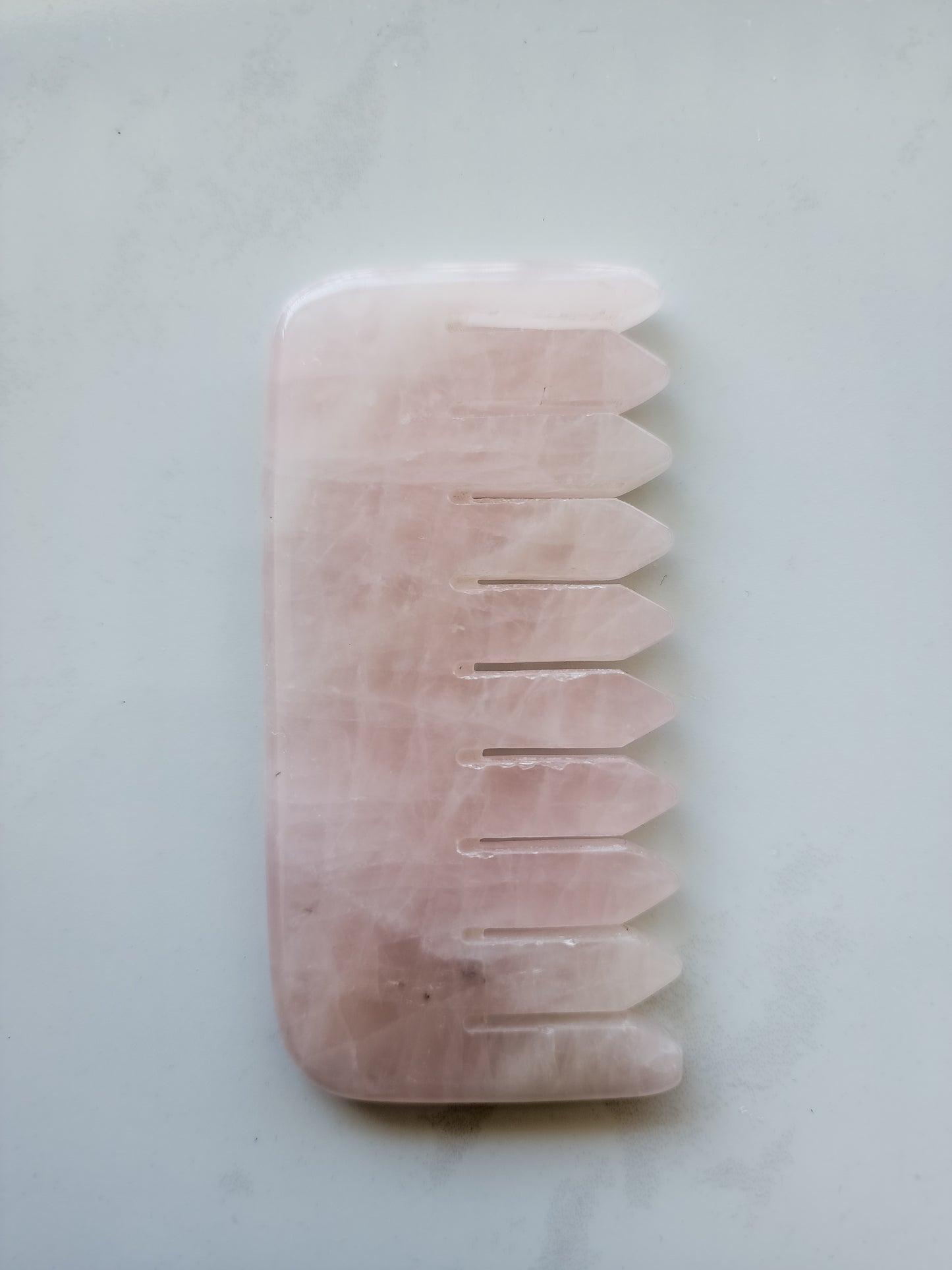 Rose Quartz Hair Gua Sha (Comb)