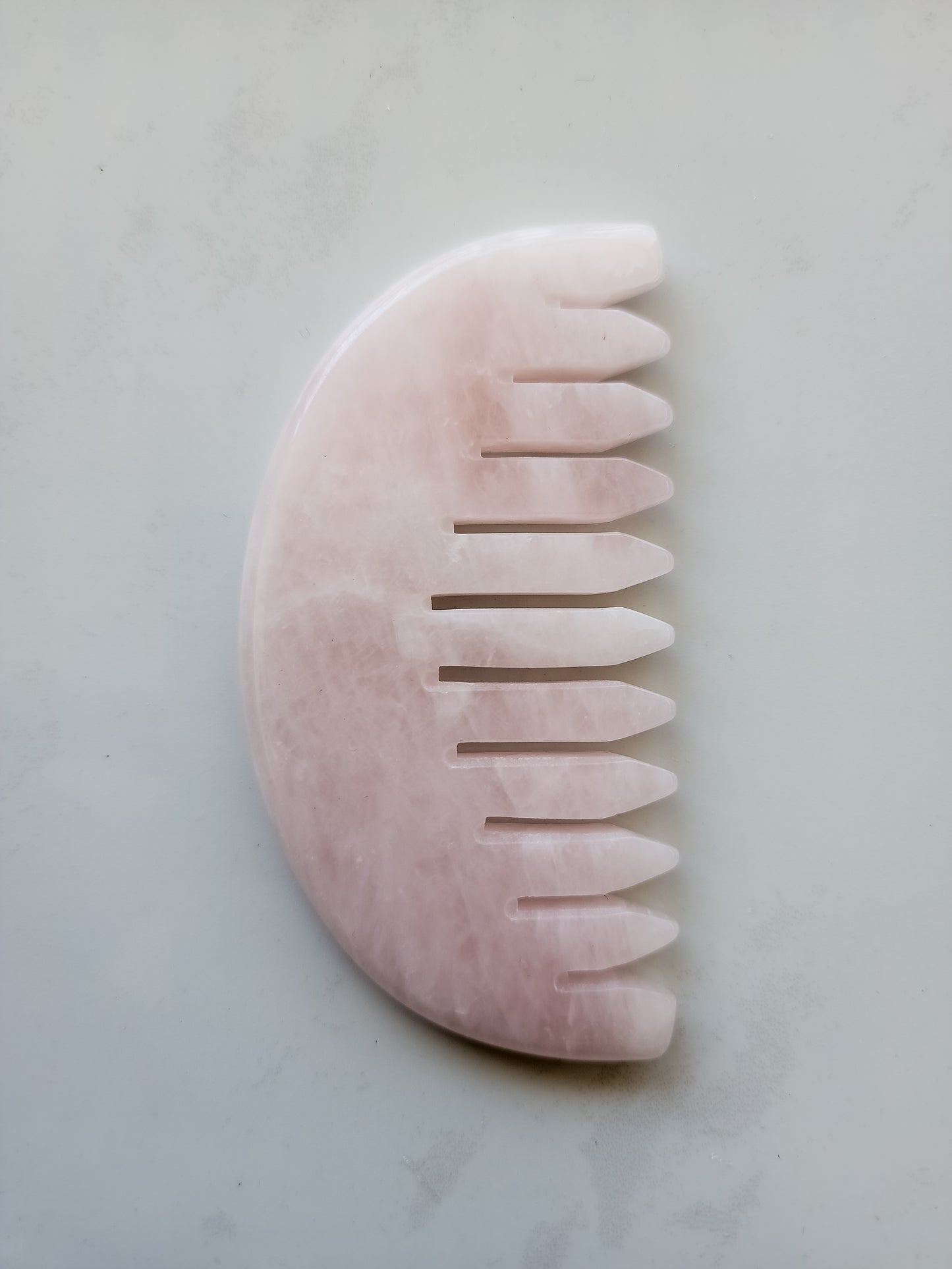 Rose Quartz Hair Gua Sha (Comb)