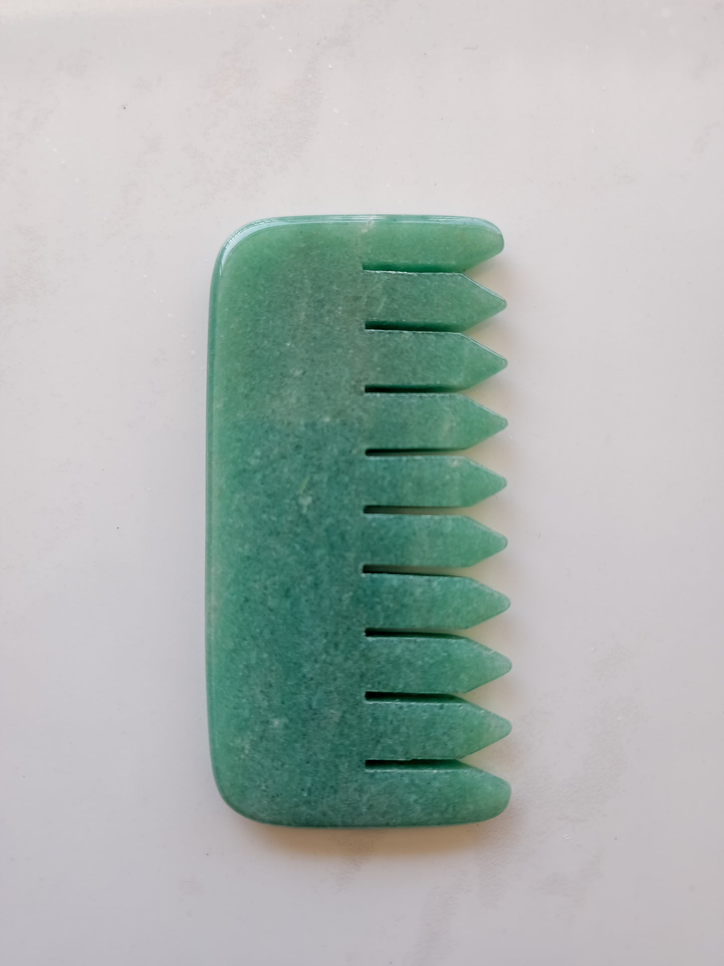 Green Aventurine Hair Gua Sha (Comb)