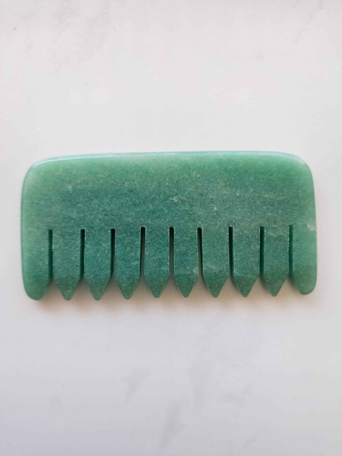Green Aventurine Hair Gua Sha (Comb)