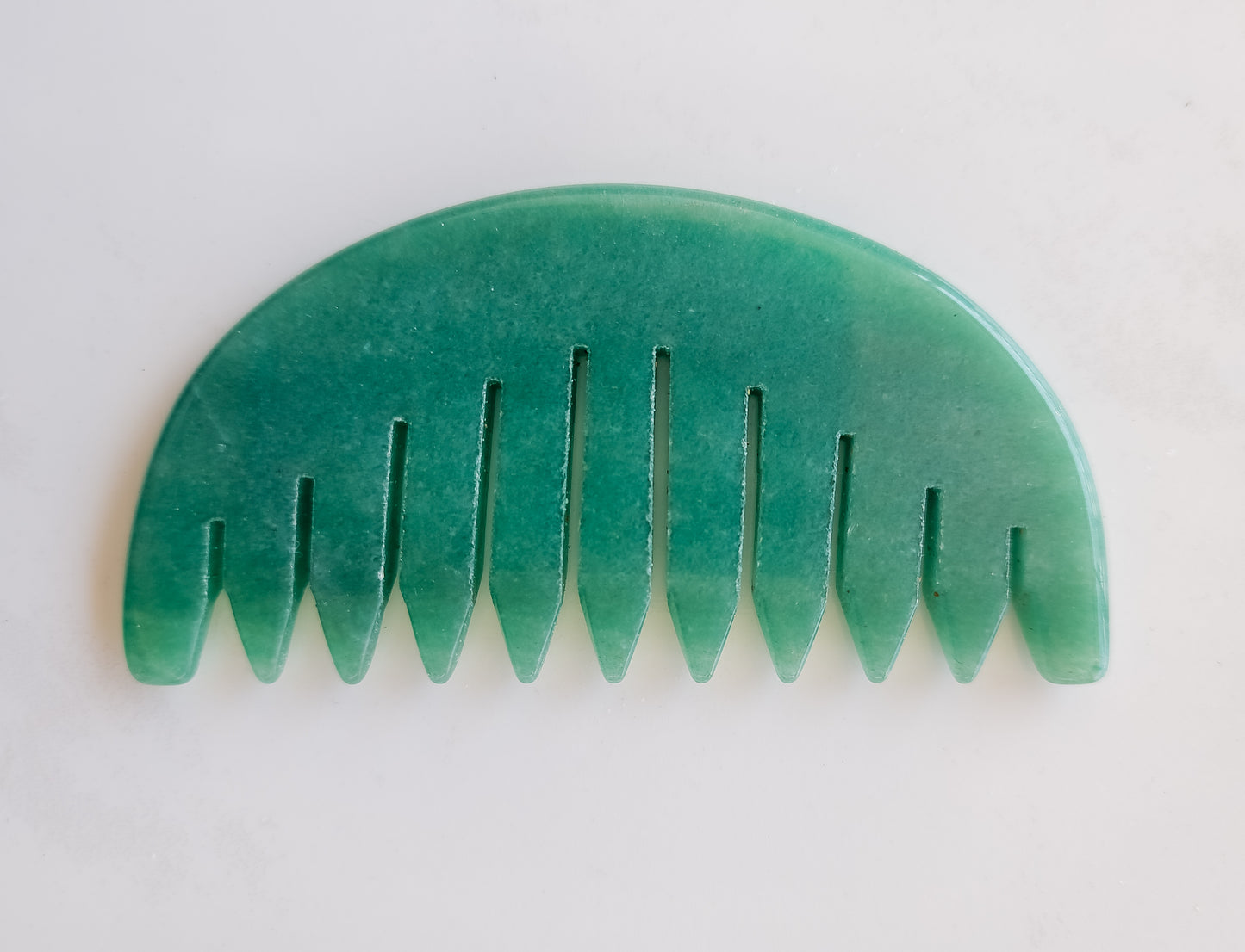 Green Aventurine Hair Gua Sha (Comb)